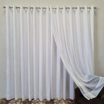 Cortina Para Sala/Quarto/Suíte De Voil Linho Com forro Microfibra 6,00x2,80 Cortina Para Sala/Quarto/Suíte De Voil Linho Com forro Microfibra 6,00x2,80
