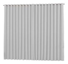 Cortina Para Sala Quarto Tecido Blackout Branco 4,00X2,80