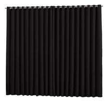 cortina para sala quarto tecido blackout preto 2,00x1,30