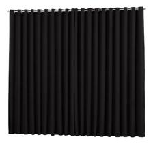 Cortina Para Sala Quarto Tecido Blackout Preto 2,00X1,30