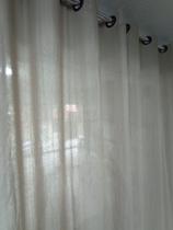 Cortina para sala quarto tulipa areia molhada 2,60 x 2,30 m com ilhós - becadecor Cortina para sala quarto tulipa areia molhada 2,60 x 2,30 m com ilhós - becadecor