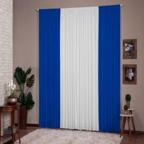 Cortina Para Sala Quarto Versátil 4,00X2,80 Royal Branco