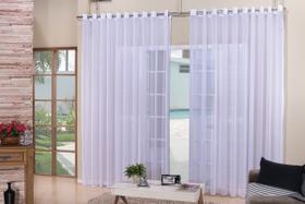 cortina para sala quarto voal liso branca 5,00x2,80