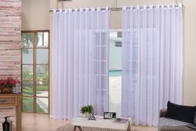 cortina para sala quarto voal liso branca 5,00x2,80
