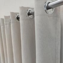 Cortina Para Sala Quarto Voil Gaze De Linho Com Forro Blecaute Blackout 3,00x1,50
