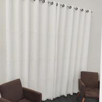 Cortina Para Suíte Bordada Com Forro Leve Microfibra 4,00x2,30