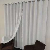Cortina Para Suíte/Quarto De Voil Gaze Linho Com Forro Em Blackout 8,00x2,80 Cortina Para Suíte/Quarto De Voil Gaze Linho Com Forro Em Blackout 8,00x2,80