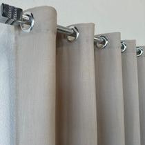 Cortina Para Suíte Sala Quarto Voil Linho Com Forro Leve Microfibra Alto Padrão 3,00x2,20