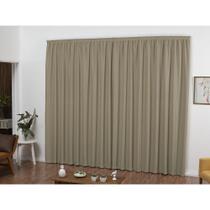 Cortina para Trilho Tradicional 4,00 x 2,60m Monaco Tecido Oxford - Chino Cortina para Trilho Tradicional 4,00 x 2,60m Monaco Tecido Oxford - Chino