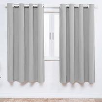 Cortina Para Varão Dois Metros Cinza Quarto Infantil