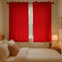 Cortina Para Varão Tecido Rustico 1,60x2,60 Para Sala Quarto Cortina Para Varão Tecido Rustico 1,60x2,60 Para Sala Quarto