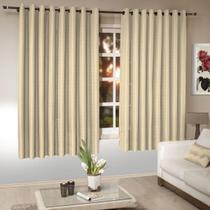 Cortina Para Varão Tecido Rustico 1,60x2,60 Para Sala Quarto