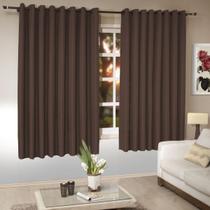 Cortina Para Varão Tecido Rustico 1,60x2,60 Para Sala Quarto
