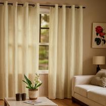 Cortina Para Varão Tecido Rustico 2,60x3,40 Grande de Sala Quarto Cortina Para Varão Tecido Rustico 2,60x3,40 Grande de Sala Quarto