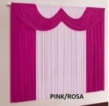 Cortina Paris Para Quarto Ou Sala 2,00 X 1,70 pink rosa