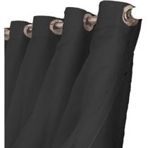 cortina pé direito blackout Celina 5,00 x 5,00 c/voal preto