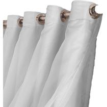 cortina pé direito bloqueia luz Celina 5,50 x 4,50 sala bege