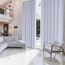 Cortina Pé Direito Duplo 5,40x5,00m Off White - Sofisticada Moda Casa