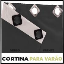 cortina pé direito Tecido Berlim 5,00 x 4,00 corta luz branc