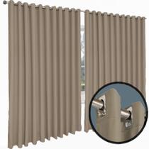 cortina pé direito Turin de ilhios 5,50 x 4,30 varão palha