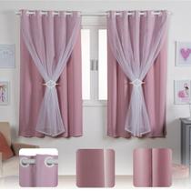 Cortina Pequena Para Janela Infantil 2,70x1,70 Blackout Teen