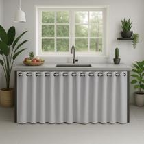 Cortina Pia De Cozinha Em Pvc Impermeavel Envio Imediato