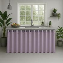 Cortina Pia De Cozinha Pvc Impermeável E Antimofo 2,80x0,80
