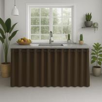 Cortina Pia De Cozinha Pvc Impermeável E Antimofo 2,80x0,80