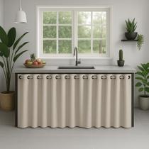Cortina Pia De Cozinha Pvc Impermeável E Antimofo 2,80x0,80