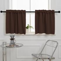 Cortina Pickluc Blackout Kitchen 60x60cm Castanho Chocolate x2 Cortina Pickluc Blackout Kitchen 60x60cm Castanho Chocolate x2