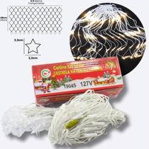 Cortina Pisca 120 Leds Com Estrela Na Ponta 8 Funções 4 Metros Cortina Pisca 120 Leds Com Estrela Na Ponta 8 Funções 4 Metros