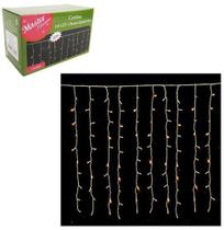 Cortina pisca com 120 leds branco quente 220v 1,9m - Rio Master