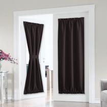Cortina PONY DANCE Blackout Brown French Door 65x203cm