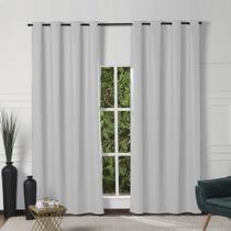 Cortina Porta Blackout PVC Branco 2,80x2,20 Para Varão