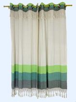 Cortina Porta Em Algodão 2 Folhas 2,60x2,50