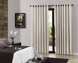 Cortina Pratika Tecido 4,20x2,50 Natural/Cru Bella Janela