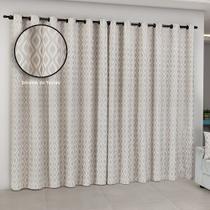 Cortina Prisma 4m x 2,60m Linho/Jacquard Semi Blackout - Paulo Cezar Enxovais