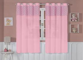 Cortina Quarto Bebê Infantil 2,90x1,80 Menino E Menina Estampada Lisa