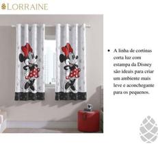 Cortina Quarto Bella Janela Corta Luz 260X170 Minnie Basic