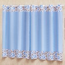 Cortina Quarto Infantil Bebe Ilhos Menino Chuva de Amor Estampada Nuvem Azul 2x1,70m Cortina Quarto Infantil Bebe Ilhos Menino Chuva de Amor Estampada Nuvem Azul 2x1,70m