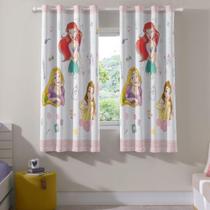 Cortina Quarto Infantil Corta Luz Princesas 2,60m x 1,70 - Bella Janela