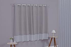 Cortina Quarto Infantil e Bebê Algodão Com Barrado Estampado Decorativa 2,70x1,60m Para Janela