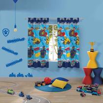 Cortina Quarto Infantil Patrulha Canina Menino Com Ilhós Lepper Kids 1,50x1,80m Cortina Quarto Infantil Patrulha Canina Menino Com Ilhós Lepper Kids 1,50x1,80m
