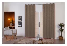 Cortina Quarto ou Sala 4,00 x 2,80 Tecido Jacquard Varias Cores - Avela