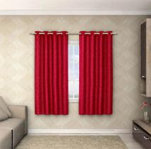 Cortina Quarto/Sala 2,00 X 1,70 Alt Cetim Amassado Vermelho