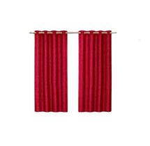 Cortina Quarto/Sala 2,00 X 1,70 Alt Cetim Amassado Vermelho