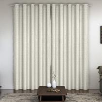 Cortina Quarto/Sala 3X2,60 Cristal Cetim Amassado