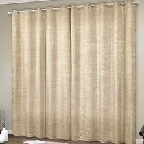Cortina Quarto/Sala 3X2,60 Cristal Cetim Amassado