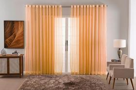 cortina quarto sala voal xadrez charm transparente 3,00x1,80