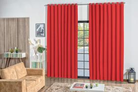 Cortina Rafaella Oxford 2,00 X 1,80 Vermelho